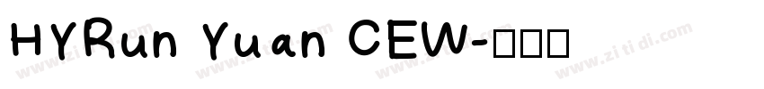 HYRun Yuan CEW字体转换
